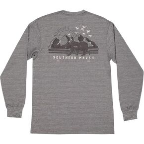 Southern Marsh FieldTec Heathered Performance Tee - Bear - Long Sleeve in Kuwait