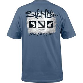 Salt Life Men's Old School Short Sleeve Classic Fit Pocket Shirt