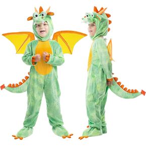 Spooktacular Creations Toddler Dinosaur Costume, Dragon Costume with Tail Wings for Kids Role Play, Halloween DressUp Party in Saudi Arabia