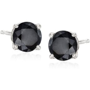 روس سيمونز 1.00 قيراط. t.w. أقراط الماس الأسود في 14kt الذهب الأبيض in Kuwait