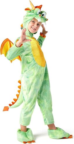 Spooktacular Creations Toddler Dinosaur Costume, Dragon Costume with Tail Wings for Kids Role Play, Halloween DressUp Party in Saudi Arabia