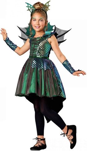 Seasons Direct Halloween Girls Deluxe Dragon Costume in Kuwait