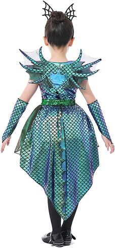 Seasons Direct Halloween Girls Deluxe Dragon Costume in Kuwait