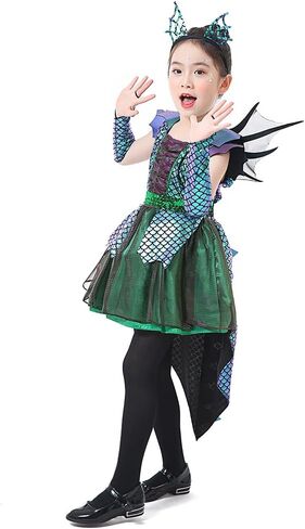 Seasons Direct Halloween Girls Deluxe Dragon Costume in Kuwait