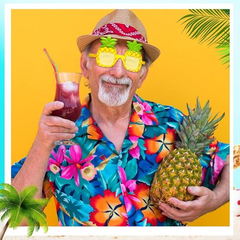 3 أزواج نظارات شمسية للحفلات لواو نظارات شمس مضحكة شاطئ هاواي نظارات شمسية صورة كشك لوازم الحفلات زينة الصيف أناناس قوس قزح سحابة دونات نظارات للأطفال هدايا عيد ميلاد مرحة in Kuwait