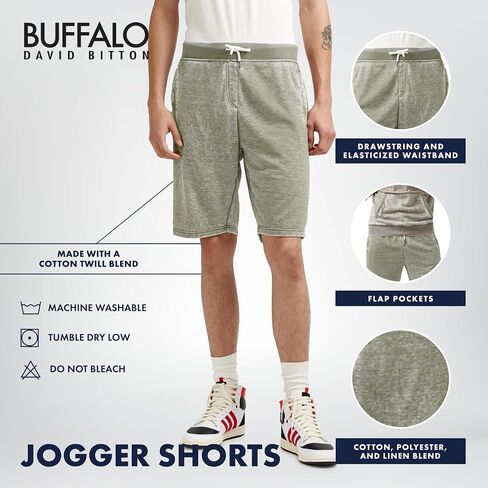 Buffalo David Bitton Men's Jogger Shorts in Kuwait