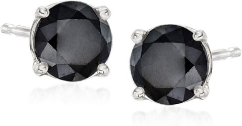 روس سيمونز 1.00 قيراط. t.w. أقراط الماس الأسود في 14kt الذهب الأبيض in Kuwait