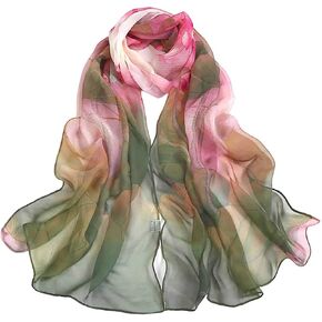 Acotavie Scarfs for Women Lightweight Fashion Scarves Print Floral Pattern Scarf Shawl Wraps