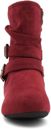 Herstyle Womens Lindell Ankle Boots Side Zipper Mid-Calf Slouch Flat Booties in Kuwait