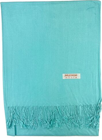 Plum Feathers Premium Solid Color and Metallic Fashion Scarf, Womens Pashmina Shawl Wrap with Fringes in Kuwait