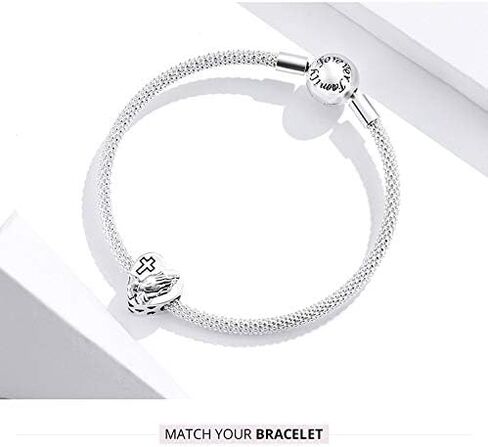 خرز من الفضة الإسترليني عيار 925 من Faith Charms يناسب قلادة أساور Pandora Charms in Kuwait