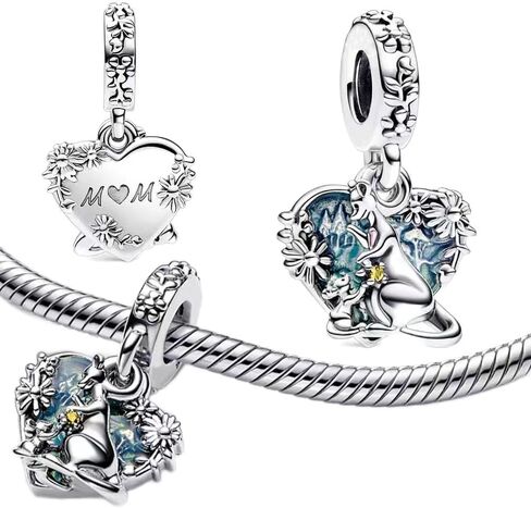 Ouroyea Charm 925 Sterling Silver Pendant,Girl Jewelry Beads Gifts for Women Bracelet&Necklace in Saudi Arabia