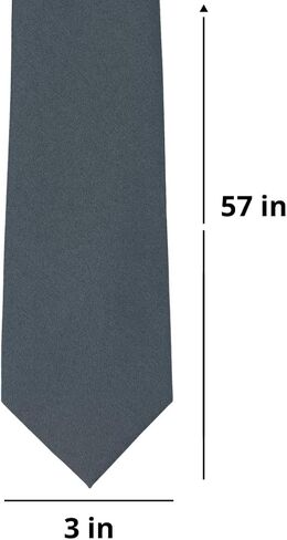 tiemart Matte Finish Tie, 3" Width in Kuwait