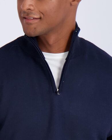 Real Essentials 3 Pack: Men's Long-Sleeve Soft Touch Quarter-Zip Sweater in Saudi Arabia