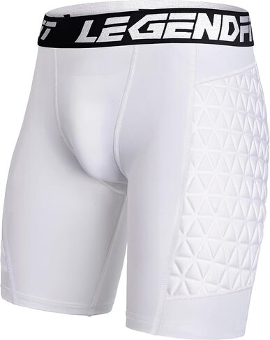 شورت بيسبول منزلق للشباب من Legendfit مع جيب على شكل كوب (بدون كوب) ملابس داخلية رياضية مضغوطة واقية لكرة القدم in Kuwait