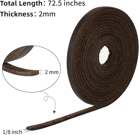 أربطة أحذية جلدية مسطحة بعرض 1/8 بوصة من Ringsun (سمك 2 مم وطول 72.5 بوصة) in Kuwait