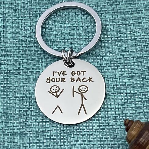 xyqcy Funny Friendship Gifts for Women Men, Best Friend Keychain for Friends BFF Besties Companion, I've Got Your Back Key chain for Brother Sister Son Daughter Graduation Birthday Valentines Gift in Kuwait