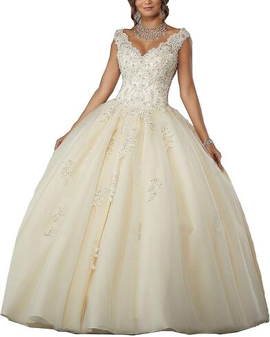 فساتين QXMYOO لحفلات Quinceanera الجميلة 16 فستان الأميرة للحفلات الراقصة للمراهقين in Kuwait