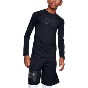 Under Armour Boys' HeatGear Armour Long Sleeve T-Shirt in Saudi Arabia