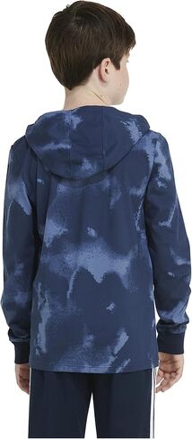 adidas Boys' Long Sleeve Hooded Printed Tee in Saudi Arabia