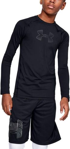 تي شيرت بأكمام طويلة للأولاد مكتوب عليه HeatGear Armour من Under Armour in Saudi Arabia