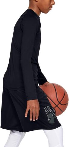 تي شيرت بأكمام طويلة للأولاد مكتوب عليه HeatGear Armour من Under Armour in Saudi Arabia