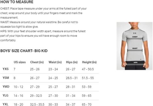 تي شيرت بأكمام طويلة للأولاد مكتوب عليه HeatGear Armour من Under Armour in Saudi Arabia
