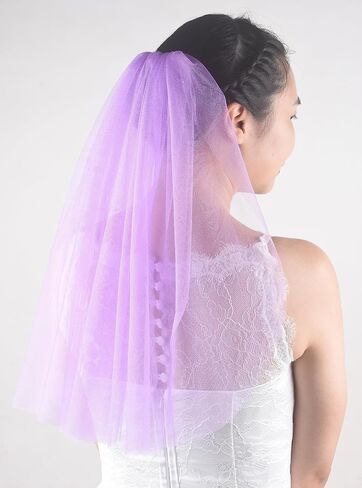 FANFAN العازبة الحجاب التألق متعة حفلة الحجاب العروس لتكون هدية الزفاف دش الزفاف الحجاب بريق الحجاب الزفاف للنساء Y066 in Kuwait