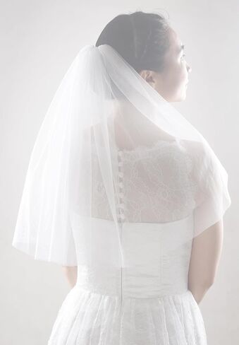 FANFAN العازبة الحجاب التألق متعة حفلة الحجاب العروس لتكون هدية الزفاف دش الزفاف الحجاب بريق الحجاب الزفاف للنساء Y066 in Kuwait