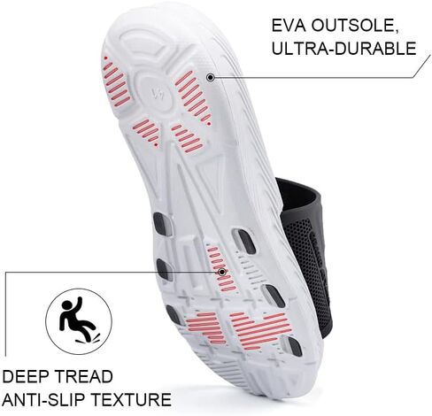 صنادل رجالية من Grand Attack مع وسادة ناعمة، صنادل رياضية مسطحة مفتوحة من الأمام للرجال مضادة للانزلاق للرجال للشاطئ والرياضة والاستحمام والمدرب المائي في الأماكن المغلقة والخارجية in Kuwait