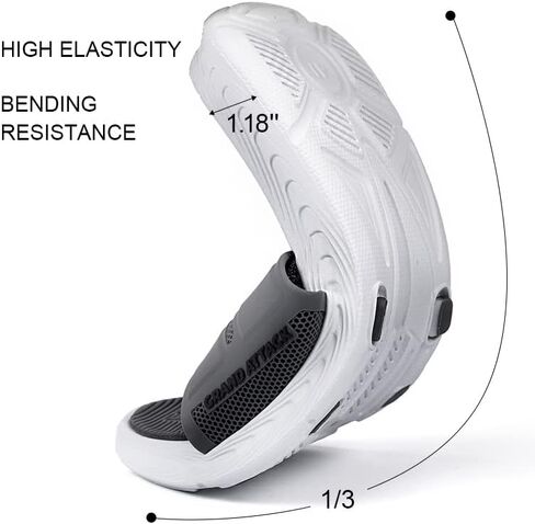 صنادل رجالية من Grand Attack مع وسادة ناعمة، صنادل رياضية مسطحة مفتوحة من الأمام للرجال مضادة للانزلاق للرجال للشاطئ والرياضة والاستحمام والمدرب المائي في الأماكن المغلقة والخارجية in Kuwait