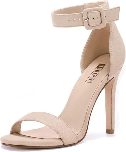 IDIFU IN4 High Heels for Women Dressy Stiletto Open Toe Heeled Sandals | Ankle Strap, Sexy Comfortable Heel Shoes for Wedding Party Homecoming Bridal Prom Bridal Prom in Saudi Arabia
