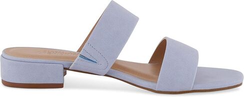 CUSHIONAIRE Women's Nolita two band low block heel slide sandal +Memory Foam and Wide Widths Available in Saudi Arabia