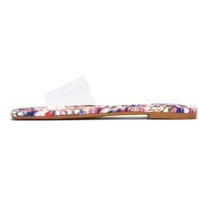 Cape Robbin Keko Sandals Slides for Women, Clear Womens Mules Slip On Shoes