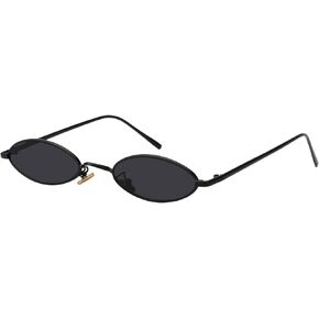 MEETSUN Vintage Oval Sunglasses For Women Men Small Metal Frames Designer Gothic Glasses