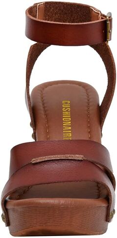 CUSHIONAIRE Women's Sandra Faux Wood Sandal +LiteSole Technology, Wide Widths Available in Saudi Arabia