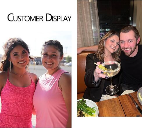 SELOVO Rhinestone Crystal Tassel Long Sparkle Dangle Earrings 2.8"/3.3" Wedding Party Dangling Earrings in Kuwait