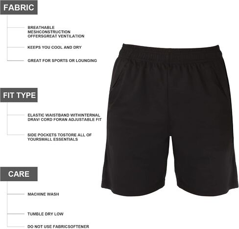 Thaplay Boy's Mesh Quick-Dry Workout Gym Shorts with Pocket for Baseketball Summer Beach Youth Kids in Kuwait