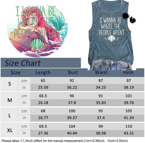 I Wanna Be Where The People aren't T-Shirt for Women Vacation Casual Short Sleeve Funny Cute Graphic Tee Tops in Kuwait