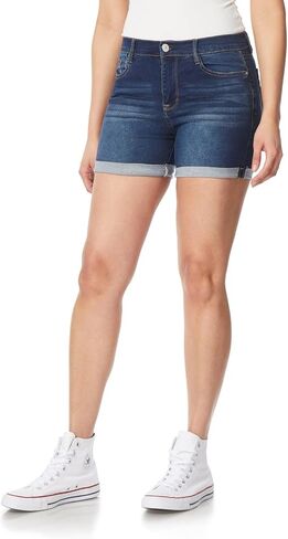 WallFlower Women's Irresistible Denim Shorts High-Rise Insta Soft Juniors (Standard and Plus) in Saudi Arabia
