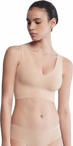 Calvin Klein Women's Invisibles Comfort Seamless Lightly Lined V Neck Bralette Bra in Saudi Arabia