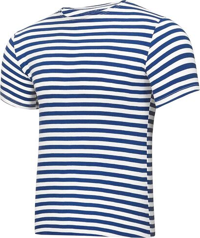 تي شيرت مظلي مخطط أسود روسي أصلي بأكمام قصيرة in Kuwait