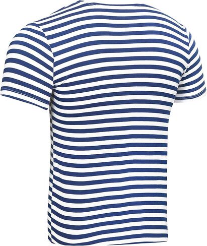 تي شيرت مظلي مخطط أسود روسي أصلي بأكمام قصيرة in Kuwait