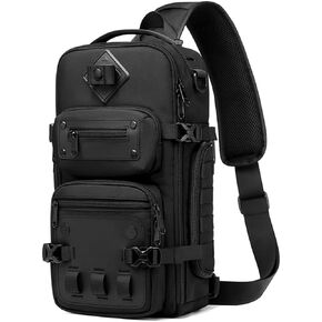 Uaskmeyt Sling Bag for Men Tactical Sling Backpack Large Shoulder Crossbody Bags Heavy Duty Water Resistant Daypack