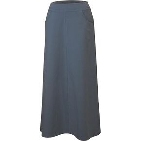 Baby'O Women's Stretch Cotton Knit Western Style A-Line Maxi Skirt