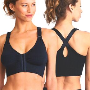 RXBRA Post Surgical Bra with Front Closure and Adjustable Straps - Support for Women After Breast Augmentation and Mastectomy in Saudi Arabia