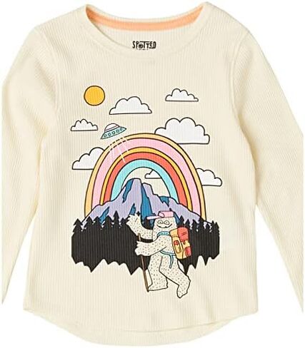Amazon Essentials Girls and Toddlers' Long-Sleeve Thermal T-Shirt Tops (Previously Spotted Zebra), Multipacks in Kuwait