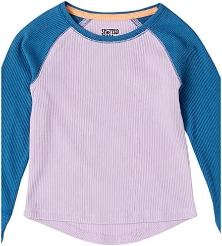 Amazon Essentials Girls and Toddlers' Long-Sleeve Thermal T-Shirt Tops (Previously Spotted Zebra), Multipacks in Kuwait