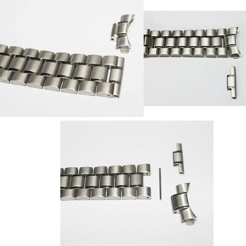 Curved End Replacement Watch Band 18mm 20mm 22mm 24mm Stainless Steel Watchband Double Lock Buckle Wrist Belt Watch Strap SB5ZWT in Kuwait