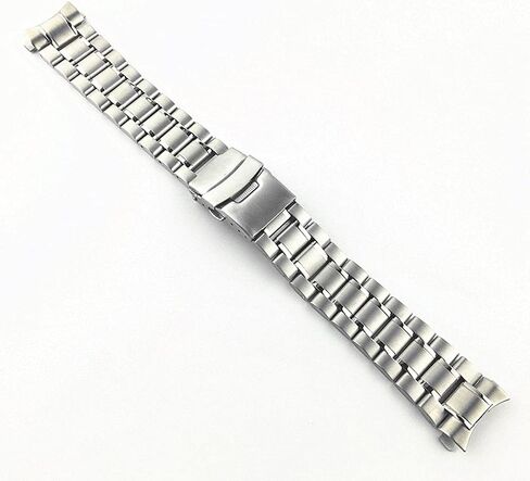 Curved End Replacement Watch Band 18mm 20mm 22mm 24mm Stainless Steel Watchband Double Lock Buckle Wrist Belt Watch Strap SB5ZWT in Kuwait